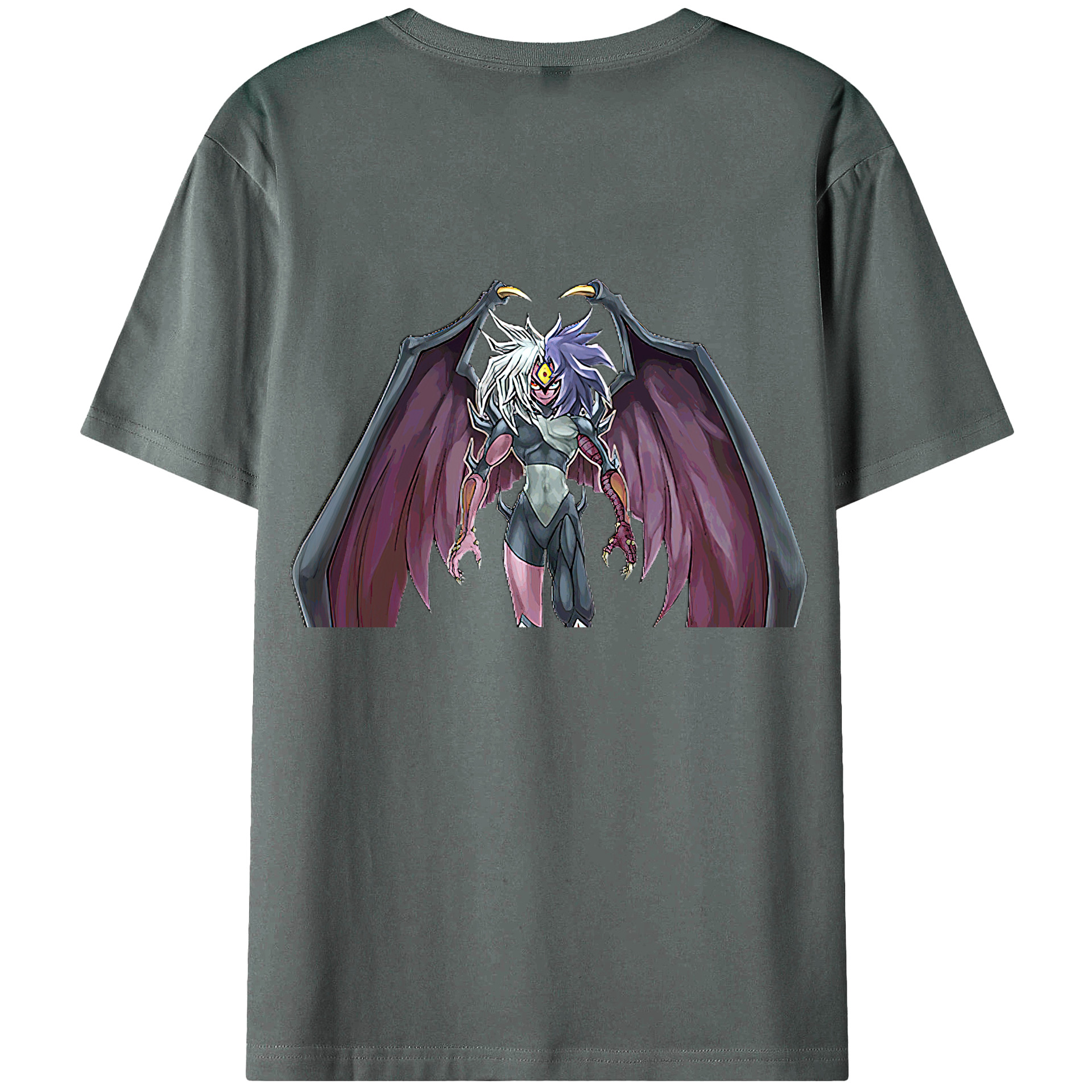 （画像用） 遊☆戯☆王 Yu-Gi-Oh! 綿100％ メンズ半袖Tシャツ（バックプリント） 通気性